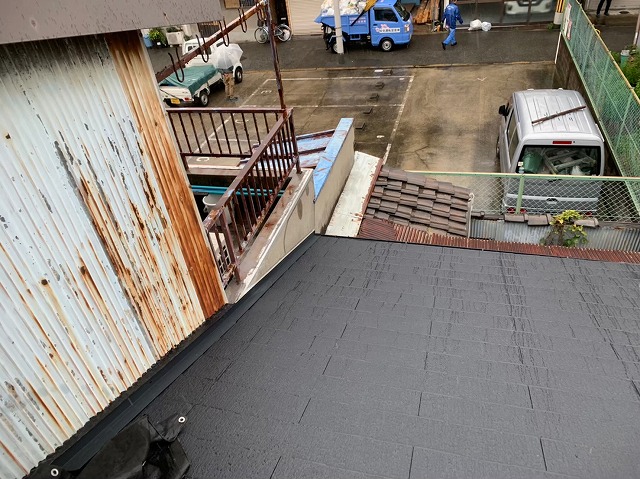 カラーベスト設置軒から棟